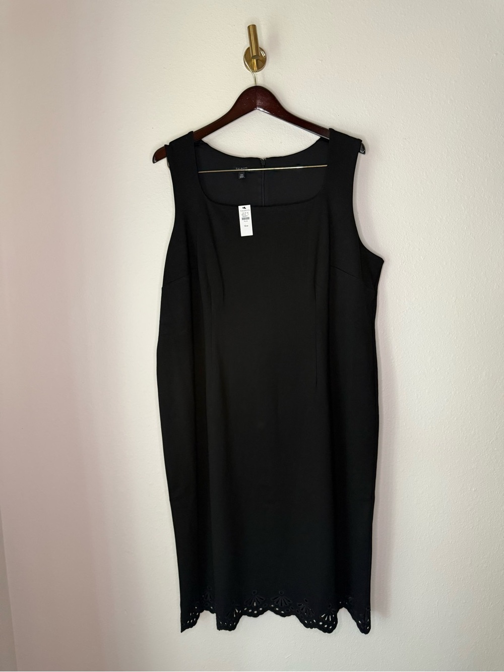 NWT Talbots Plus Black Sleeveless Dress size 16w